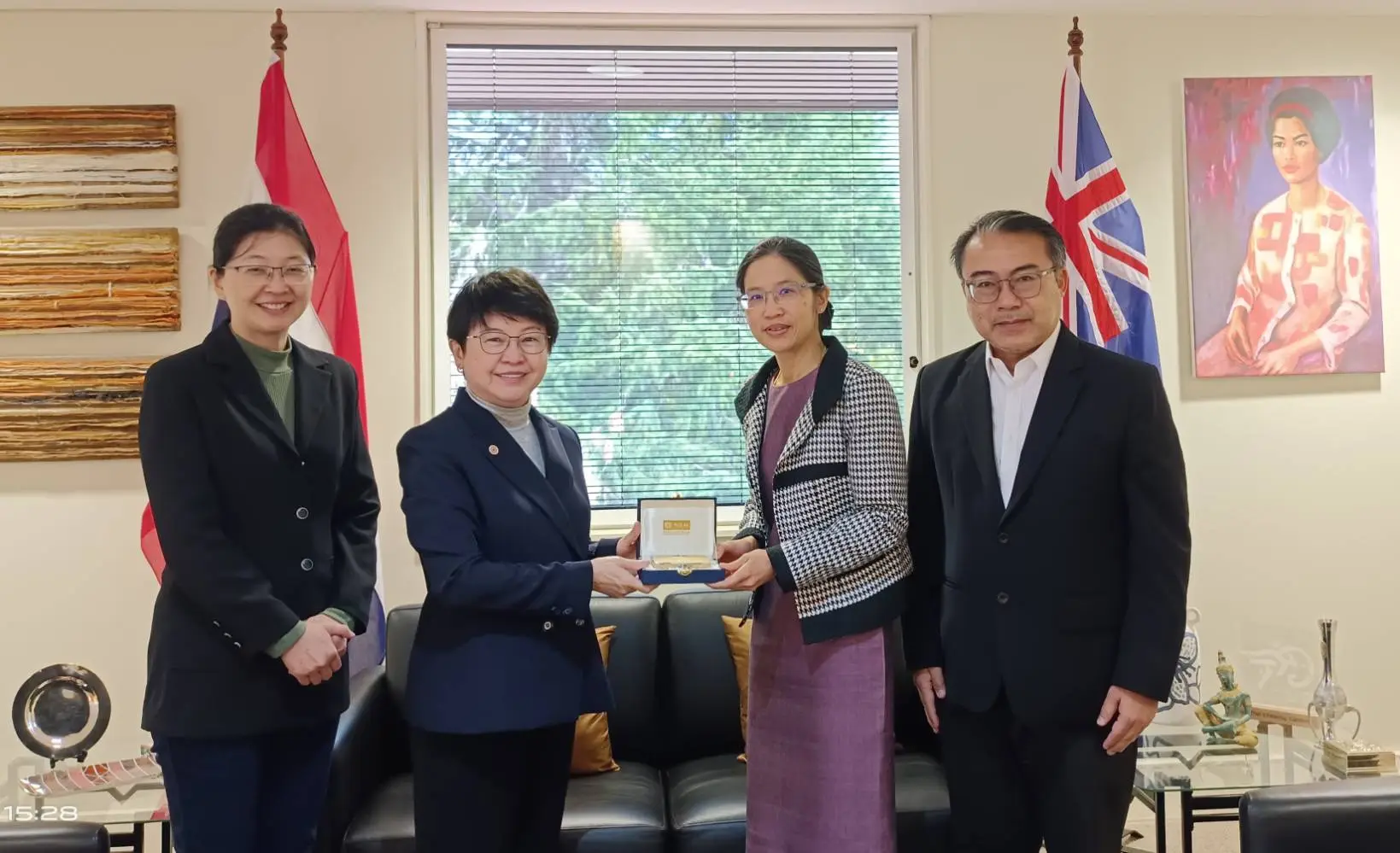 NIDA President and Vice President Meet with Thai Ambassador in Canberra, Australia
