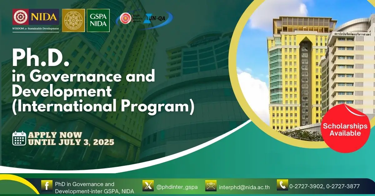 Ph.D. in Governance and Development (International Program) GSPA, NIDA