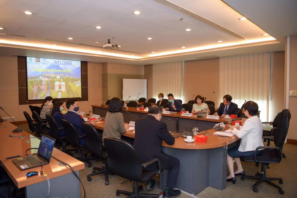 พิธีลงนามบันทึกข้อตกลงความร่วมมือระหว่างสถาบัน และ National Pingtung University of Science and Technology (NPUST)