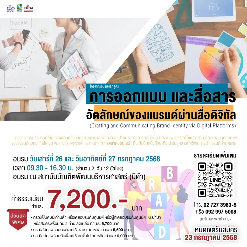 การออกแบบและสื่อสารอัตลักษณ์ของแบรนด์ ผ่านสื่อดิจิทัล