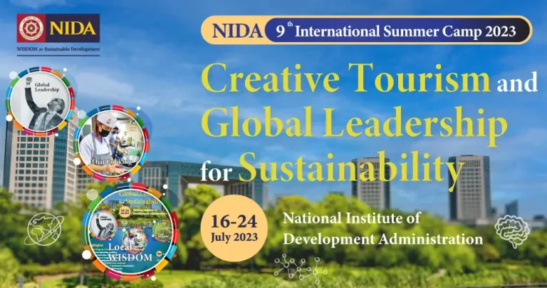 NIDA 9th International Summer Camp 2023 "Creative Tourism and Global Leadership for Sustainability" 16 - 24 July 2023