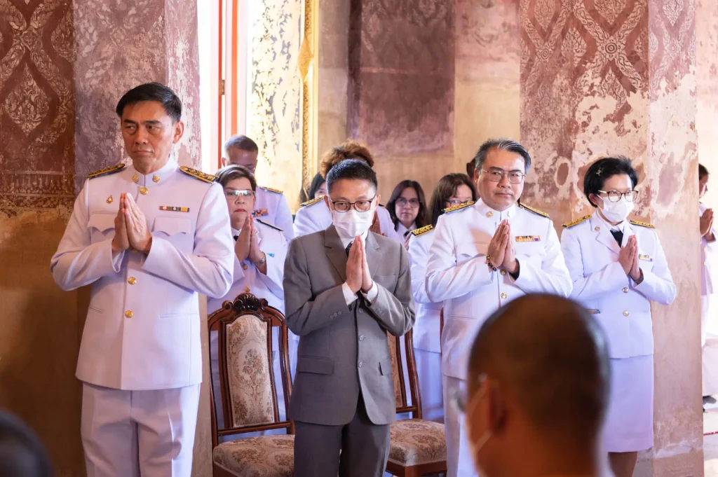 พิธีถวายผ้าพระกฐินพระราชทาน-2566-05 พิธีถวายผ้าพระกฐินพระราชทาน สถาบันบัณฑิตพัฒนบริหารศาสตร์ ประจำปี 2566 ณ วัดศาลาปูนวรวิหาร จ.พระนครศรีอยุธยา
