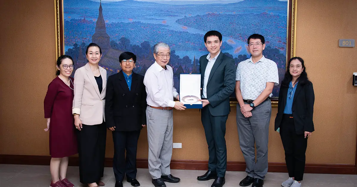 Professor Emeritus of Hakuoh University & Former President of the Japan Society for Business Ethics (JABES) เยือนสถาบัน