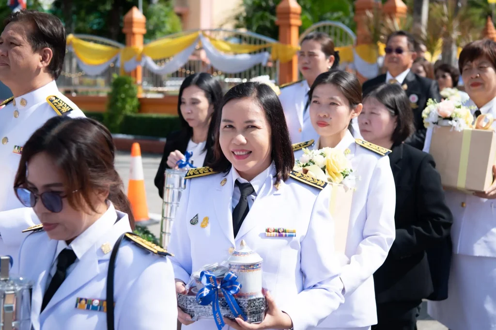 พิธีถวายผ้าพระกฐินพระราชทาน ประจำปี 2567 ณ วัดลุ่ม (พระอารามหลวง) จ.ระยอง