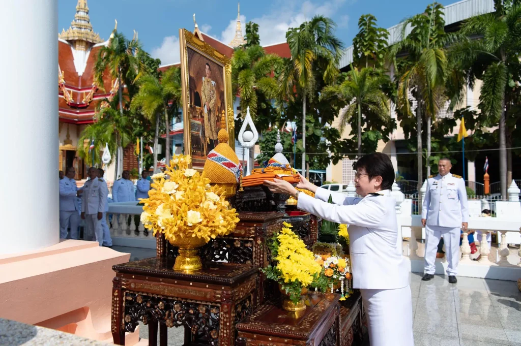 พิธีถวายผ้าพระกฐินพระราชทาน ประจำปี 2567 ณ วัดลุ่ม (พระอารามหลวง) จ.ระยอง