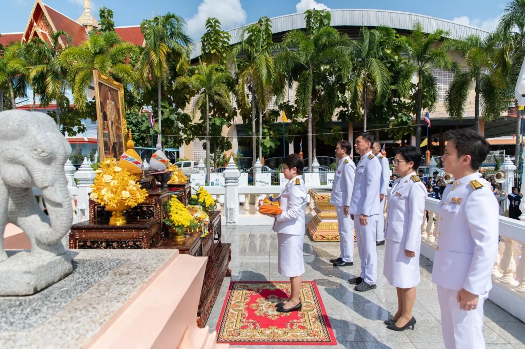 พิธีถวายผ้าพระกฐินพระราชทาน ประจำปี 2567 ณ วัดลุ่ม (พระอารามหลวง) จ.ระยอง