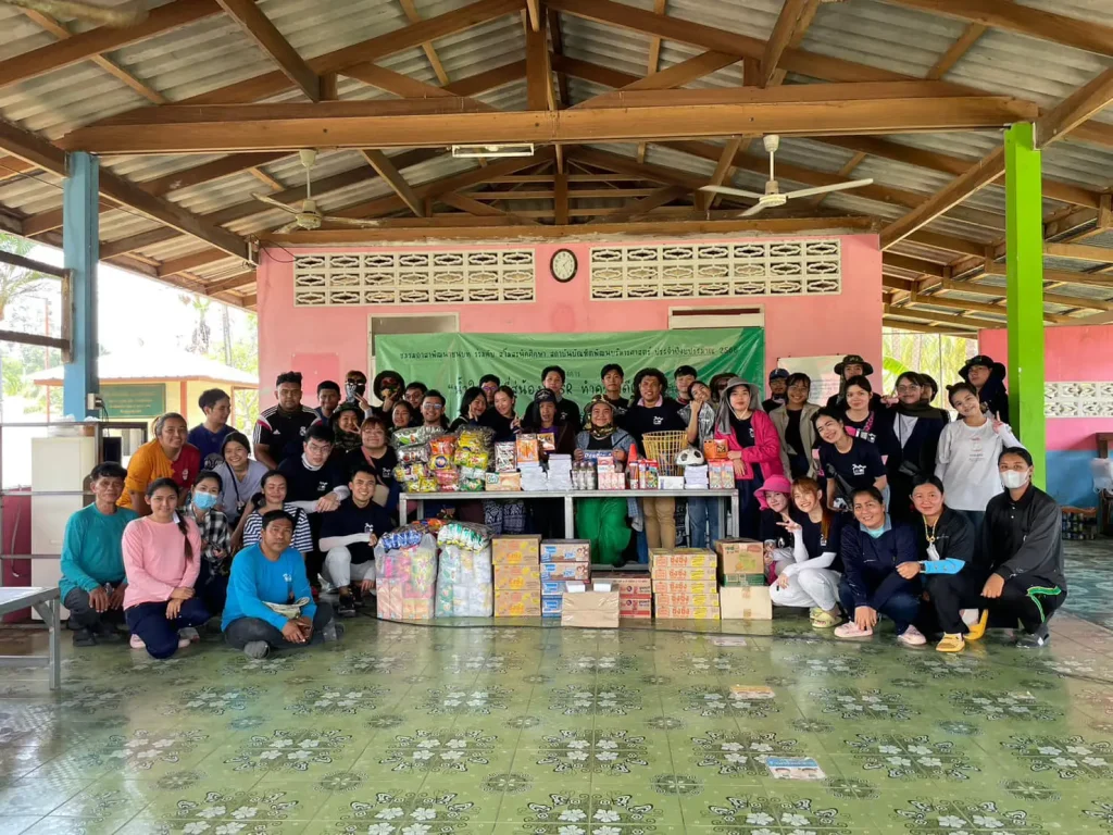 csr01 กิจกรรมของสโมสรนักศึกษา ปี 2566 ภายใต้การกำกับของสถาบันบัณฑิตพัฒนบริหารศาสตร์