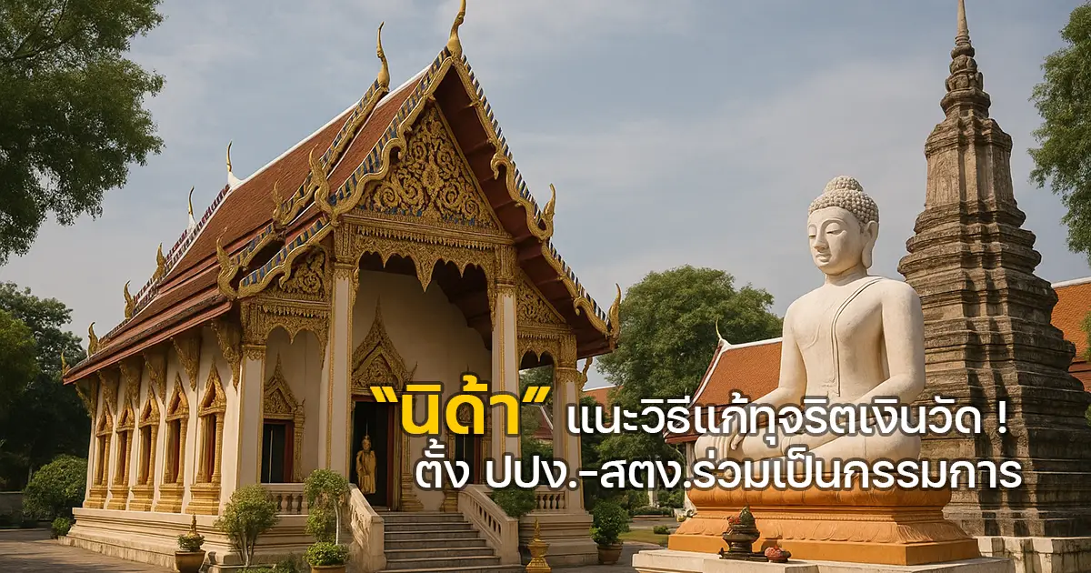 “นิด้า” แนะ วิธีแก้ทุจริตเงินวัด ! ตั้ง ปปง.-สตง.ร่วมเป็นกรรมการ
