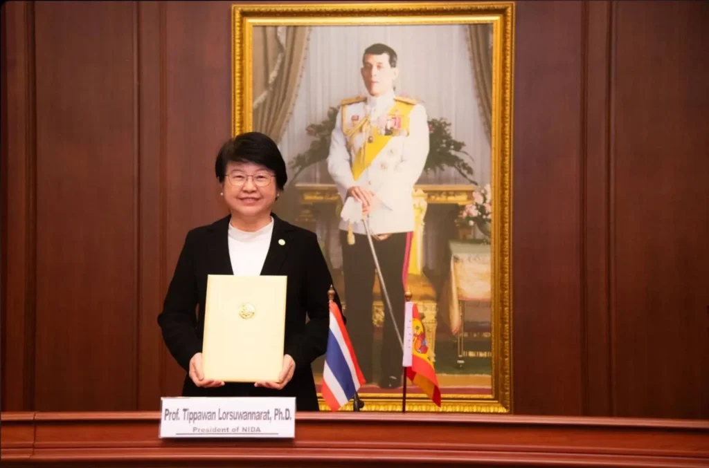 Image Name Memorandum of Understanding (MoU) Signing Ceremony between the National Institute of Development Administration (NIDA) and the Artificial Intelligence Research Institute (IIIA-CSIC), Kingdom of Spain