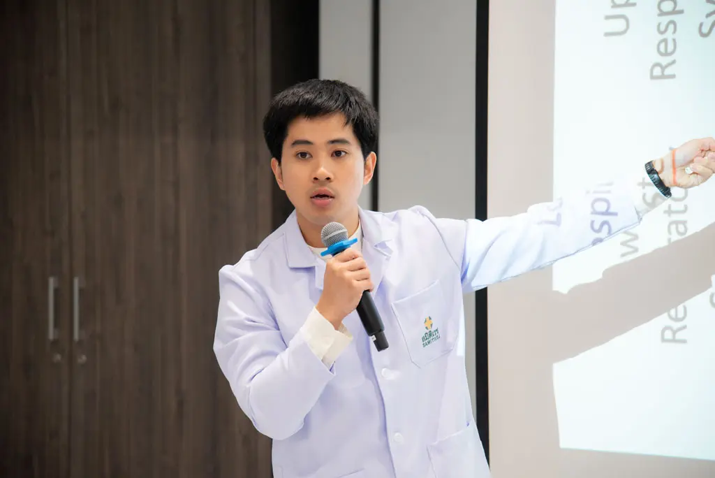 NIDA จัดกิจกรรมเสริมสร้างความรู้ด้านสุขภาพแก่นักศึกษานานาชาติ รับมือโรคระบาดตามฤดูกาลและ ฝุ่น PM2.5